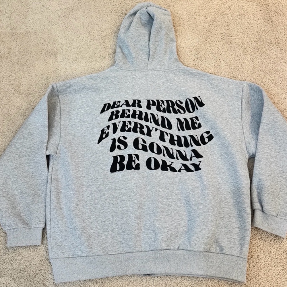 Edikted Everything’s OK Oversized Zip Up Hoodie, Women size medium/large - Picture 7 of 13